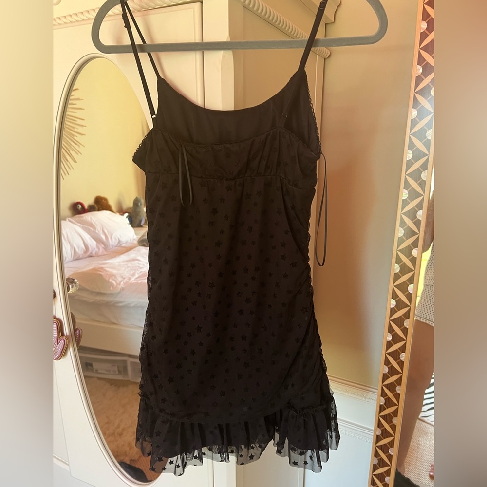 Altar’d State Starry Night Mini Dress ✨ | Size S | Mesh & Ruffles! - Picture 3 of 4